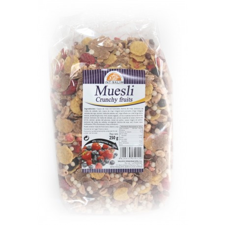 MUESLI CRUNCHY FRUIT 250G INT-SALIM
