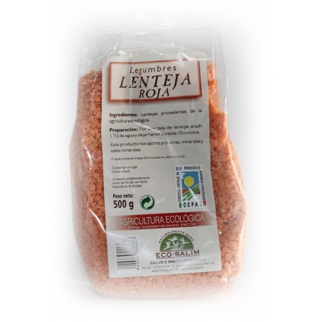 LENTEJA ROJA 500g ECO-SALIM