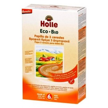 PAPILLA 3 CEREALES 250g Holle