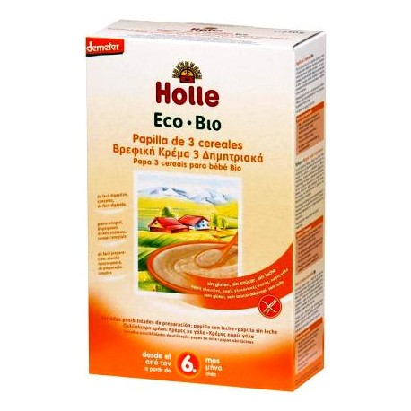 PAPILLA 3 CEREALES 250g Holle