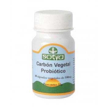Carbon vegetal probiotico