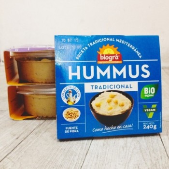 Hummus de garbanzos tradicional 240g BIO