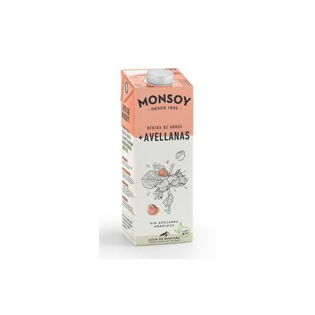 Monsoy arroz avellanas 1l