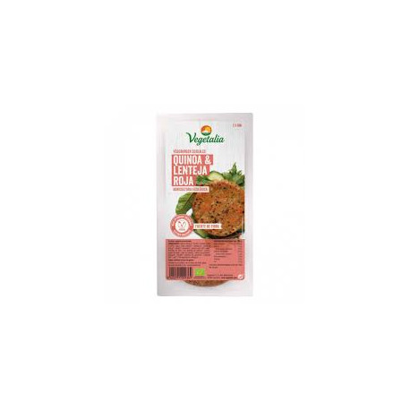 VEGEBURGER QUINOA Y LENTEJA ROJA BIO CCPAE 160g VEGEBURGER QUINOA Y LENTEJA ROJA BIO CCPAE 160g
