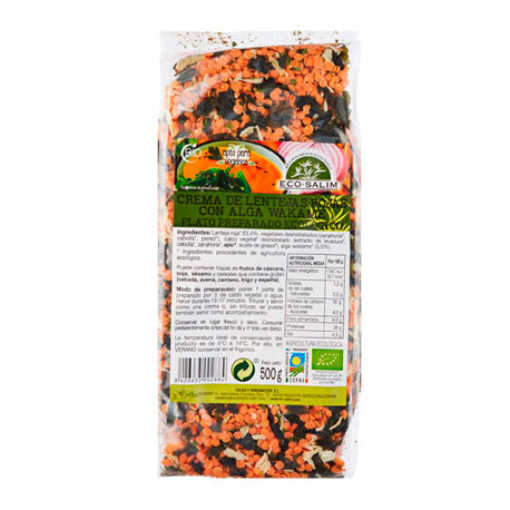 CREMA DE LENTEJAS Y ALGA WAKAME