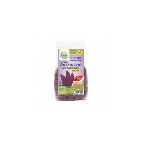 PENNE SARRACENO REMOLACHA-LINO BIO S/G 250g
