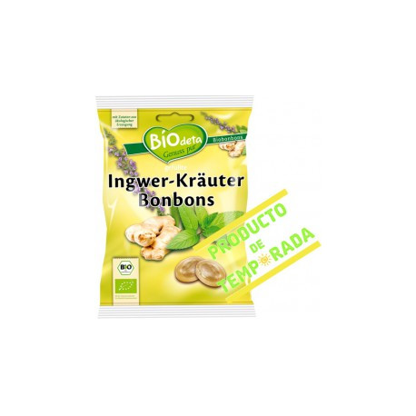 CARAMELOS R.JENGIBRE HIERBAS BIODETA 75G