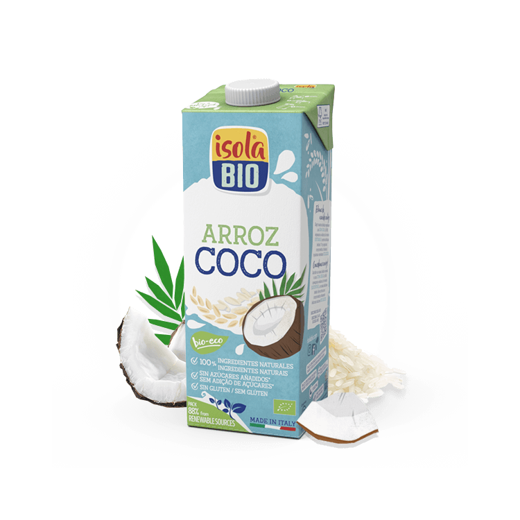 Leche de arroz y coco 1L. Bio Isola Leche de arroz y coco 1L. Bio Isola