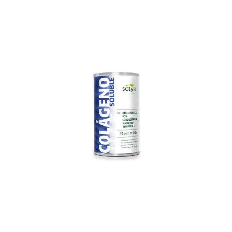 Colágeno, ácido Hyaluro, MSM, condroitina, magnesio y Vit C 400g polvo Sotya