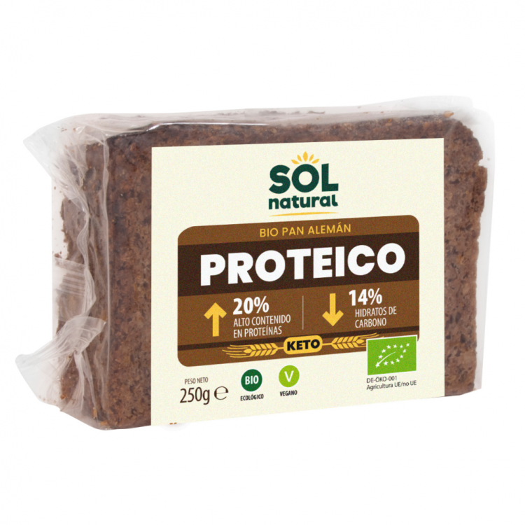 PAN ALEMÁN PROTEICO KETO 250G.