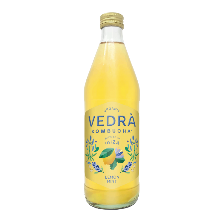 Kombucha lemon mint 250ml Vedrà