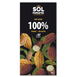TABLETA DE CACAO PURO 100% BIO
