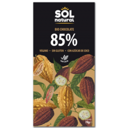 TABLETA DE CHOCOLATE NEGRO CACAO 85% BIO