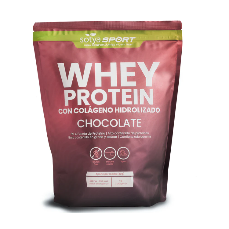Proteína whey 100% choco 1kg. Sotya